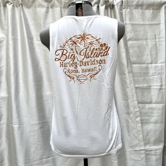 Harley-Davidson Aloha Big Island Kona Hawaii Tank Top 1.  1XL-3XL (runs small) - Picture 4 of 13